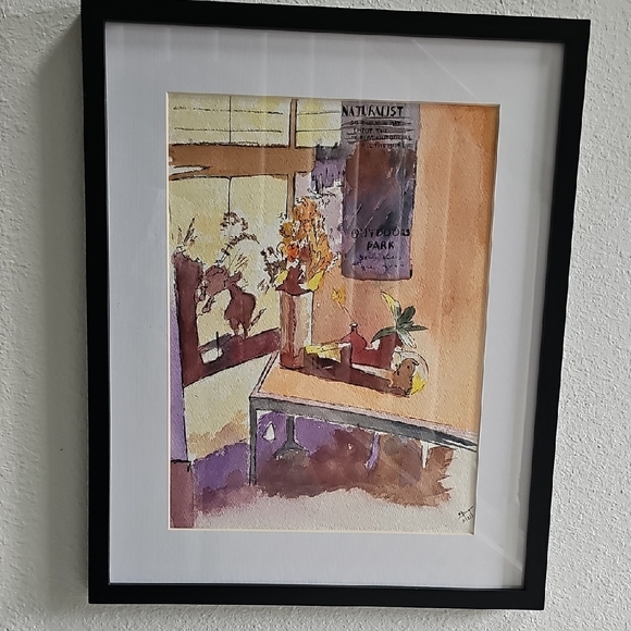 Framed Abstract Watercolor Art